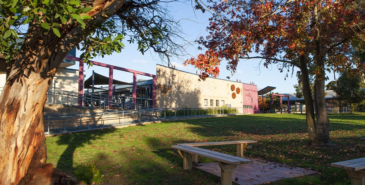 VSC-college-front-building Buildings at Vermont Secondary College